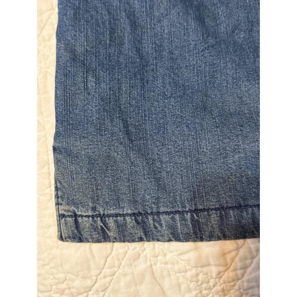 Harley Davidson Denim Jacket Mens Large Blue Blanket Lined Wolf Embroidered Logo